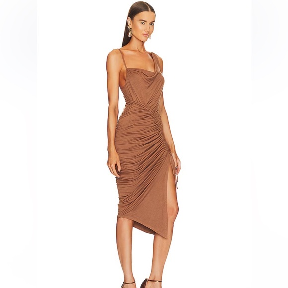 Michael Costello Dresses & Skirts - NWT Michael Costello x Revolve Hayes Midi Dress in brown